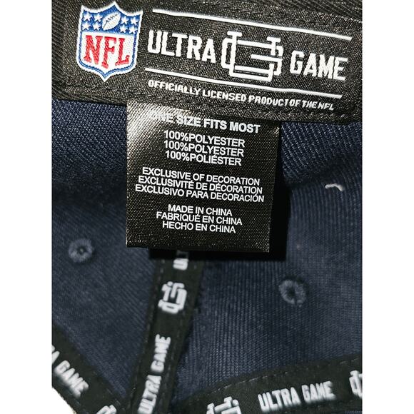 Ultra Game NFL Dallas Cowboys Adjustable BB Cap Navy OSFM NWT $49.99 UGM197 - Picture 6 of 7